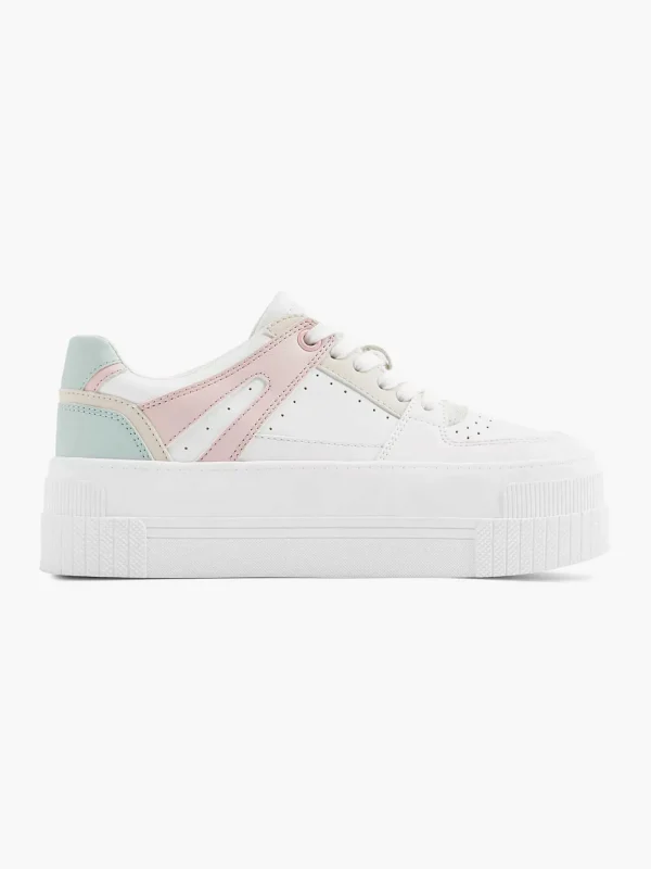 Dames Graceland Witte Sneaker Platform