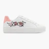 Dames Graceland Witte Sneaker Roze Bloemen