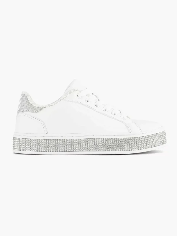 Kinderen Graceland Witte Sneaker Steentjes