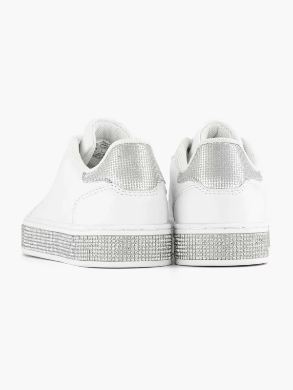 Kinderen Graceland Witte Sneaker Steentjes