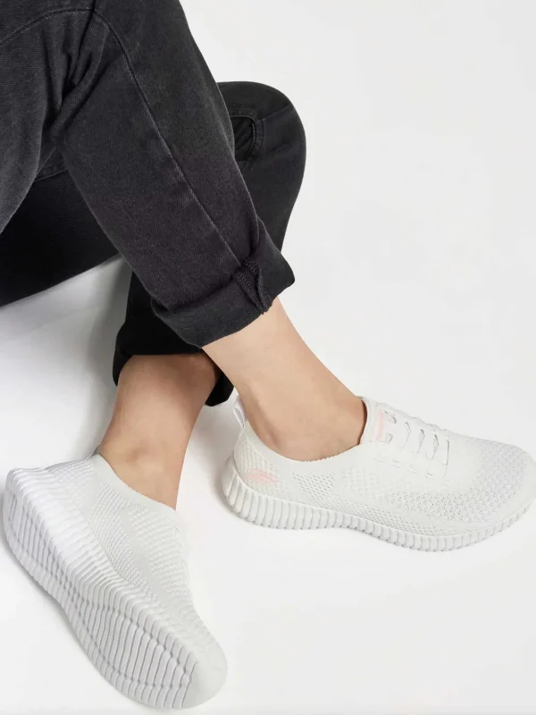 Dames Skechers Witte Social Muse - Scene Lover
