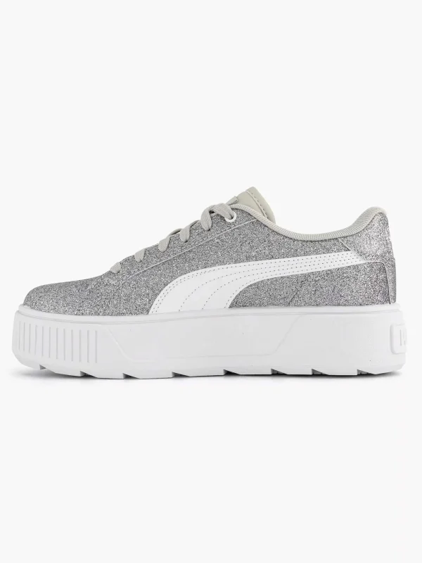 Dames Puma Zilveren Karmen Glitz Jr