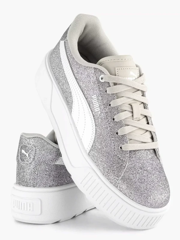 Dames Puma Zilveren Karmen Glitz Jr