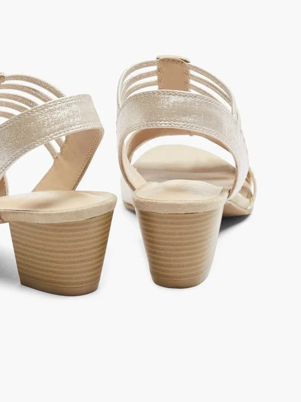 Dames Graceland Zilveren Sandalette