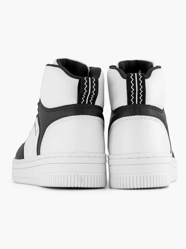 Dames Oxmox Zwart Witte Hoge Sneaker