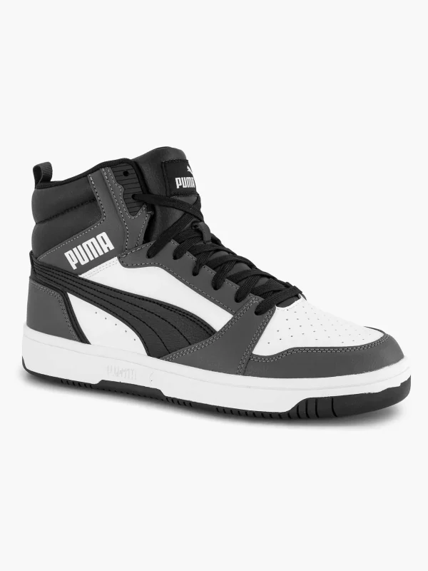 Heren Puma Zwart/ Witte Rebound V6