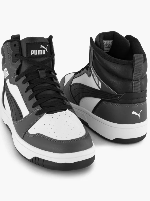 Heren Puma Zwart/ Witte Rebound V6