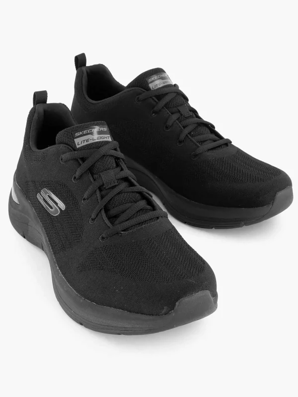 Dames Skechers Zwarte Arch Comfort Deep Breath