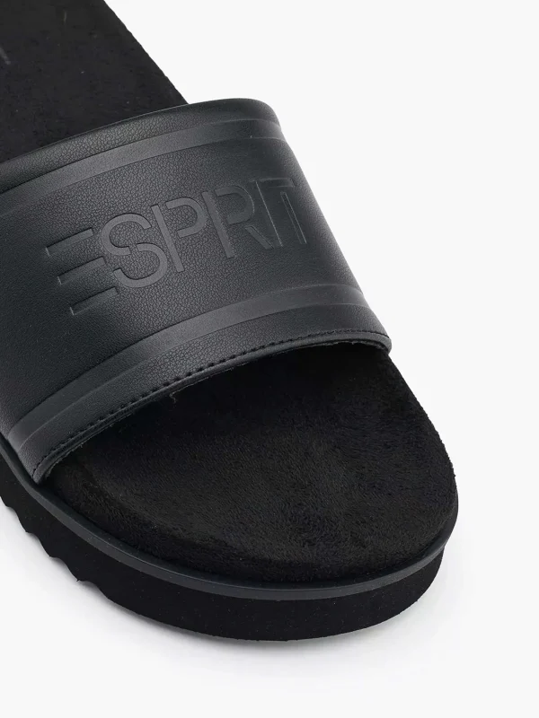 Dames Esprit Zwarte Badslipper