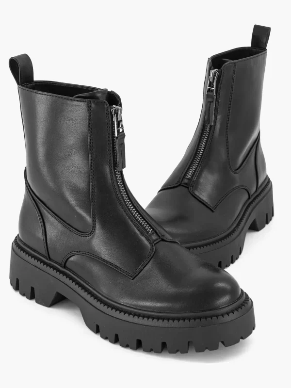 Dames Oxmox Zwarte Bikerboot