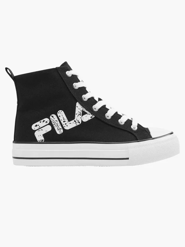 Dames FILA Zwarte Canvas Hoge Sneaker