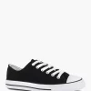 Dames Graceland Zwarte Canvas Sneaker