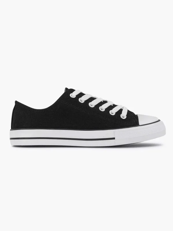 Dames Graceland Zwarte Canvas Sneaker