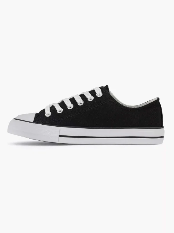 Dames Graceland Zwarte Canvas Sneaker