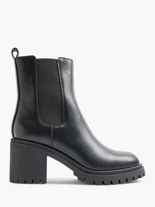 Dames Graceland Zwarte Chelsea Boot Hak