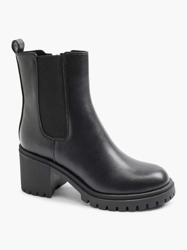Dames Graceland Zwarte Chelsea Boot Hak