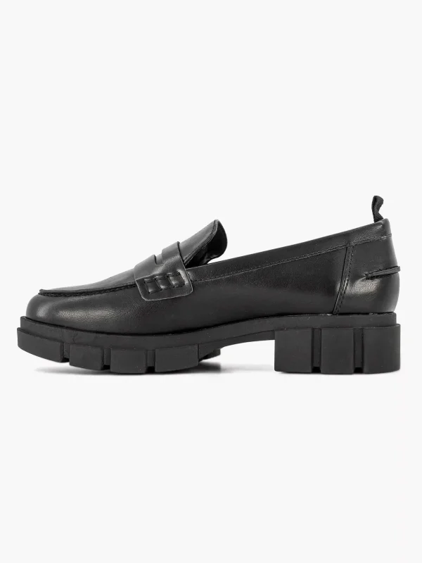 Dames Graceland Zwarte Chunky Loafer