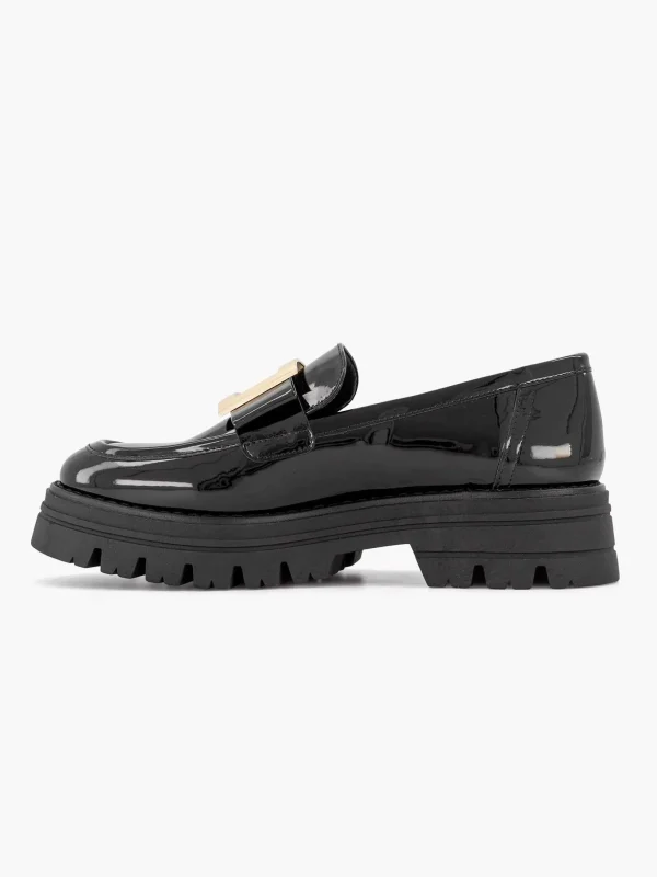 Dames Oxmox Zwarte Chunky Loafer Lak