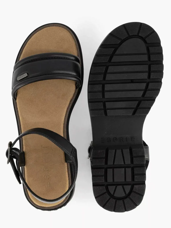 Dames Esprit Zwarte Chunky Sandaal