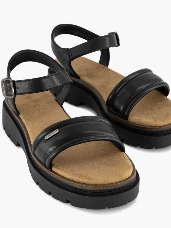 Dames Esprit Zwarte Chunky Sandaal