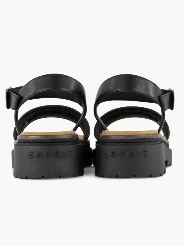 Dames Esprit Zwarte Chunky Sandaal