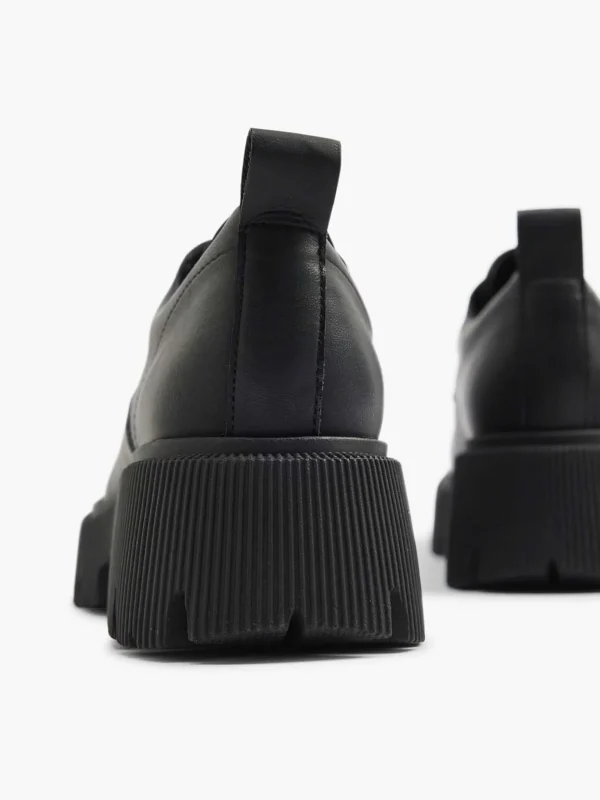 Dames Oxmox Zwarte Chunky Veterschoen