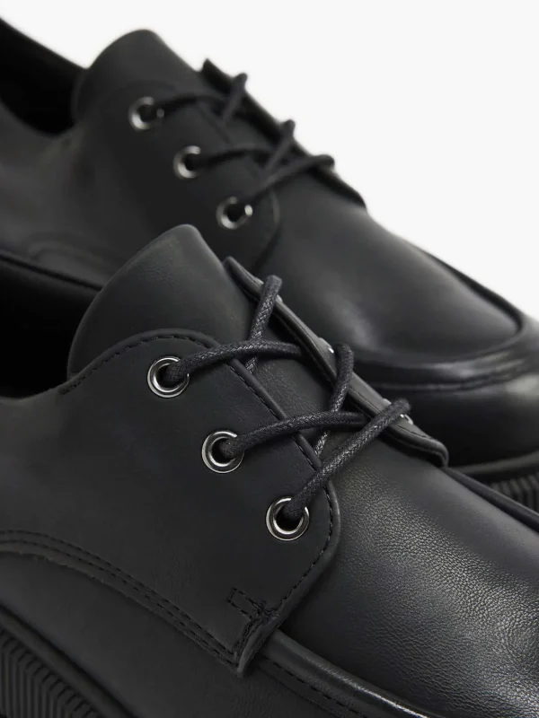 Dames Oxmox Zwarte Chunky Veterschoen