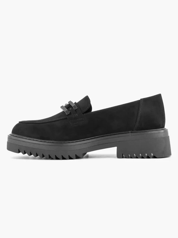 Dames Oxmox Zwarte Chuny Loafer Sierketting