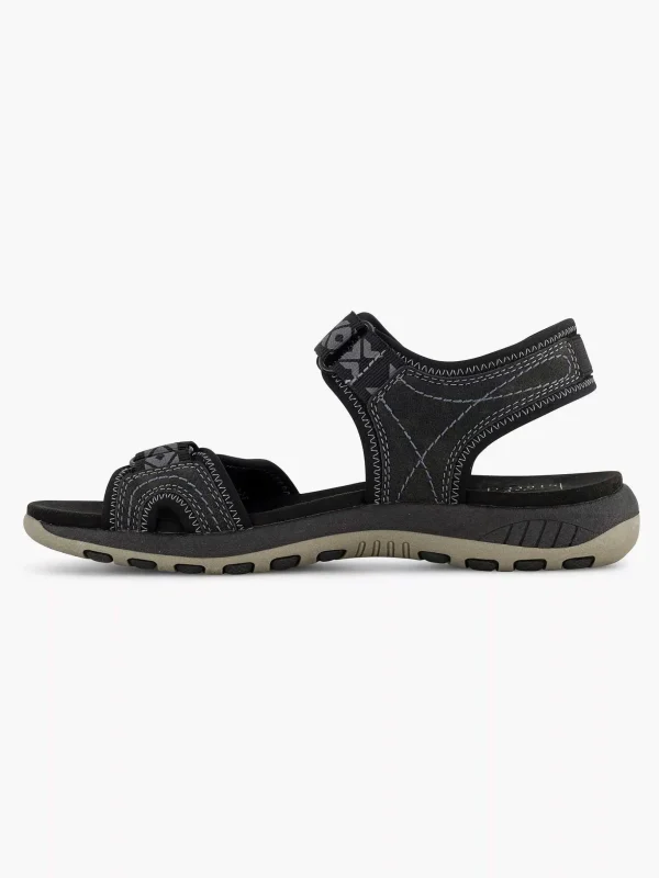 Dames Easy Street Zwarte Comfort Sandaal