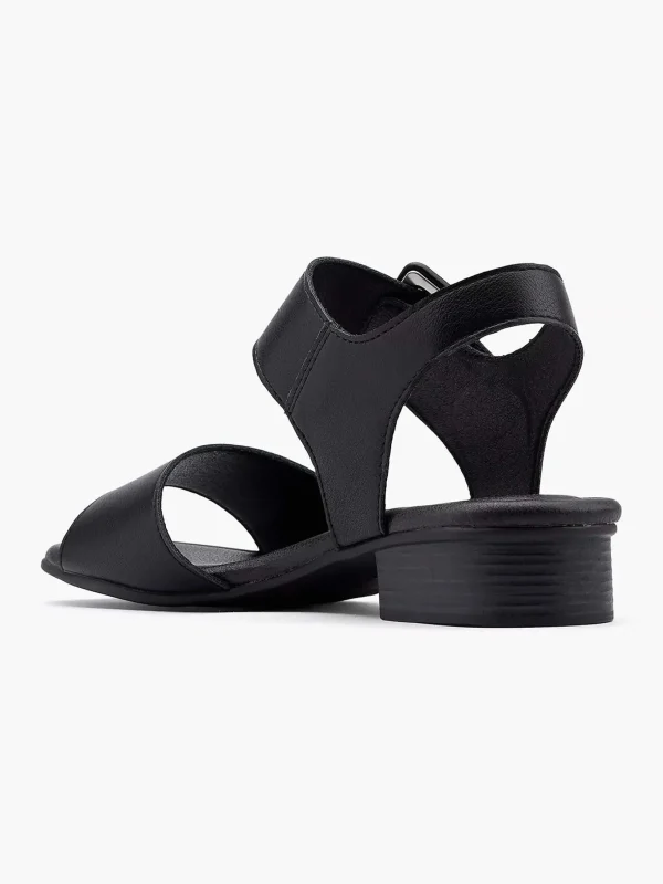 Dames Easy Street Zwarte Comfort Sandaal