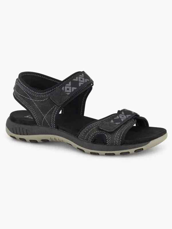 Dames Easy Street Zwarte Comfort Sandaal