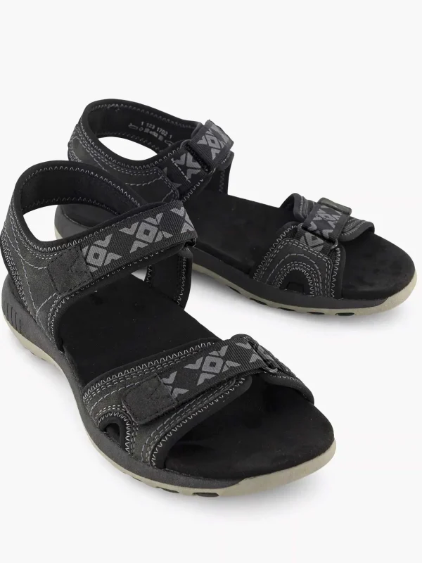 Dames Easy Street Zwarte Comfort Sandaal