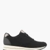 Dames Medicus Zwarte Comfort Sneaker Knitted