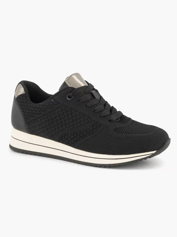 Dames Medicus Zwarte Comfort Sneaker Knitted