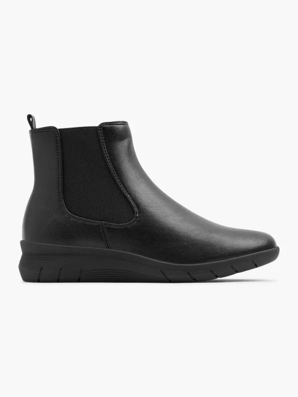 Dames Easy Street Zwarte Enkellaars