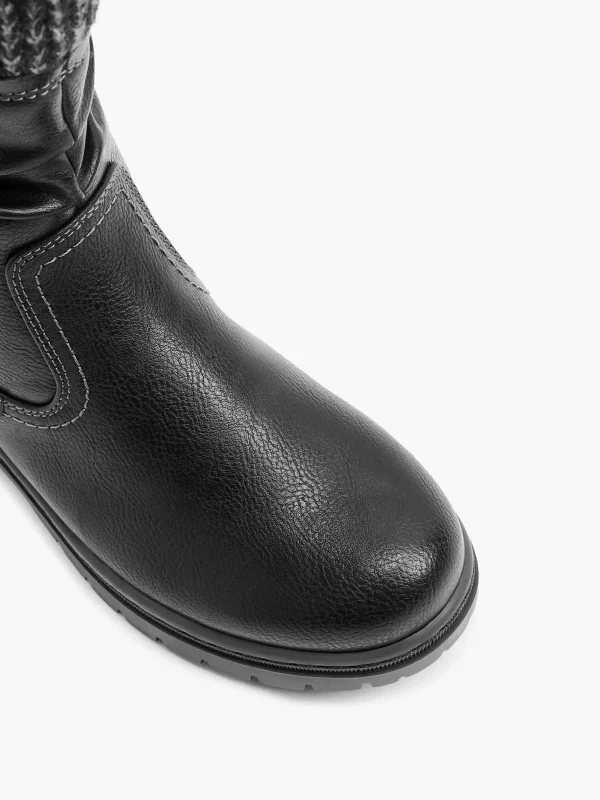 Dames Easy Street Zwarte Enkellaars