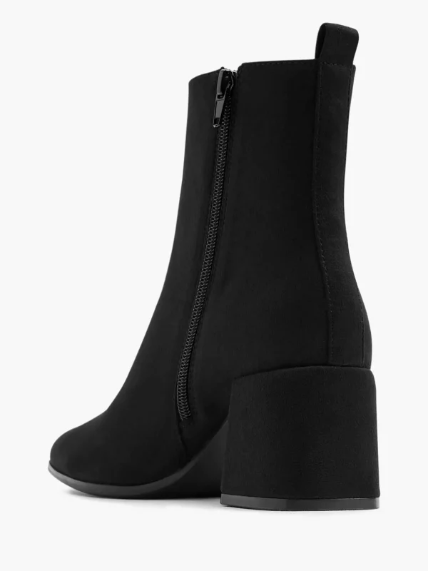 Dames Graceland Zwarte Enkellaars Hak