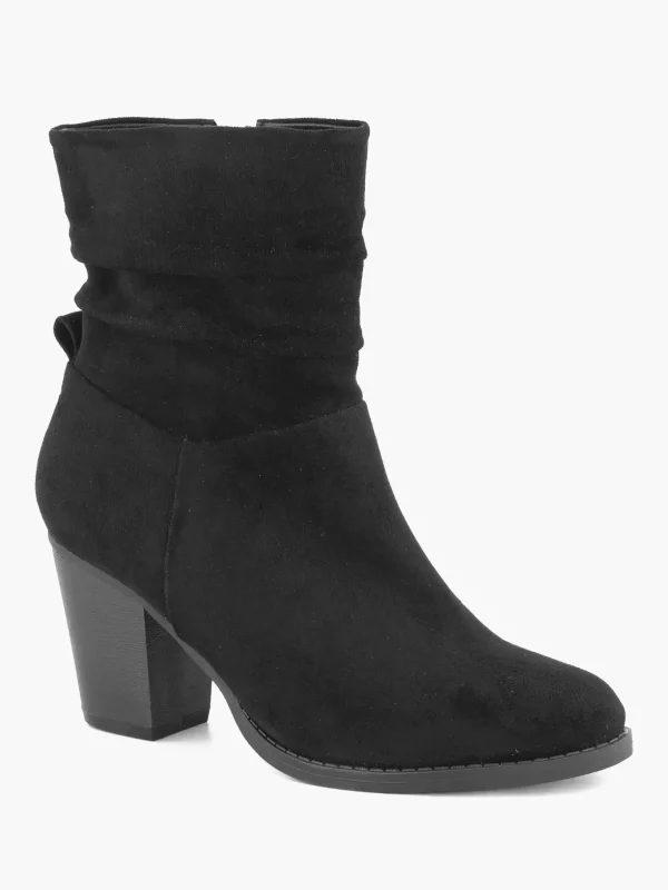 Dames Graceland Zwarte Enkellaars Hak