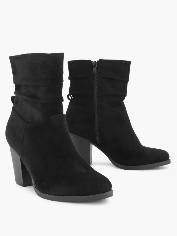 Dames Graceland Zwarte Enkellaars Hak
