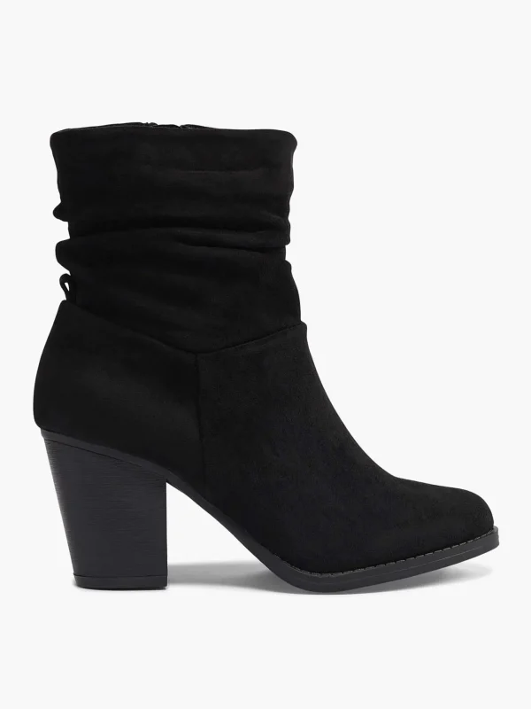 Dames Graceland Zwarte Enkellaars Hak