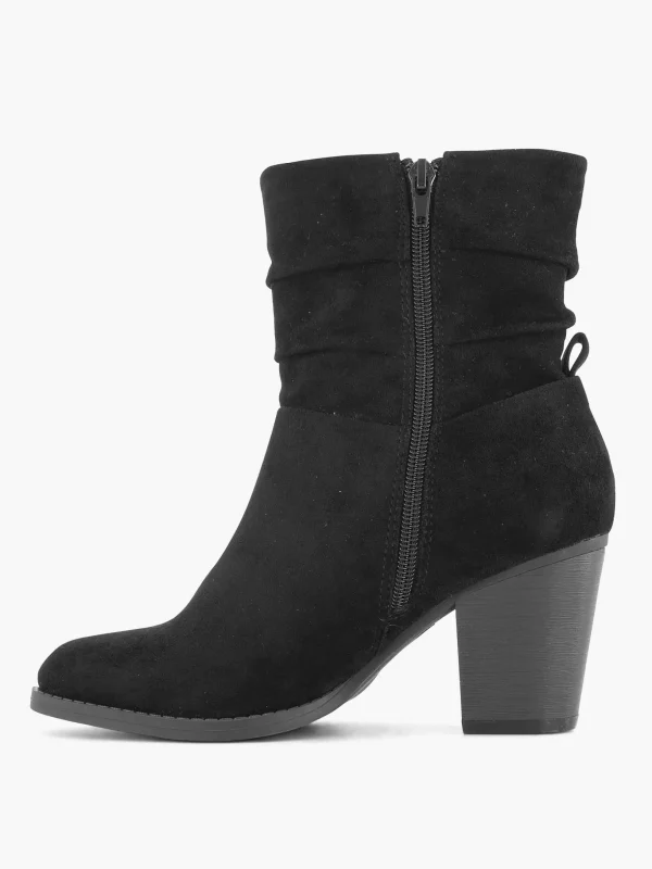 Dames Graceland Zwarte Enkellaars Hak