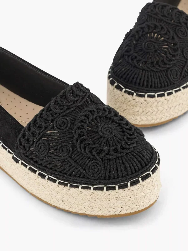 Dames Graceland Zwarte Espadrille