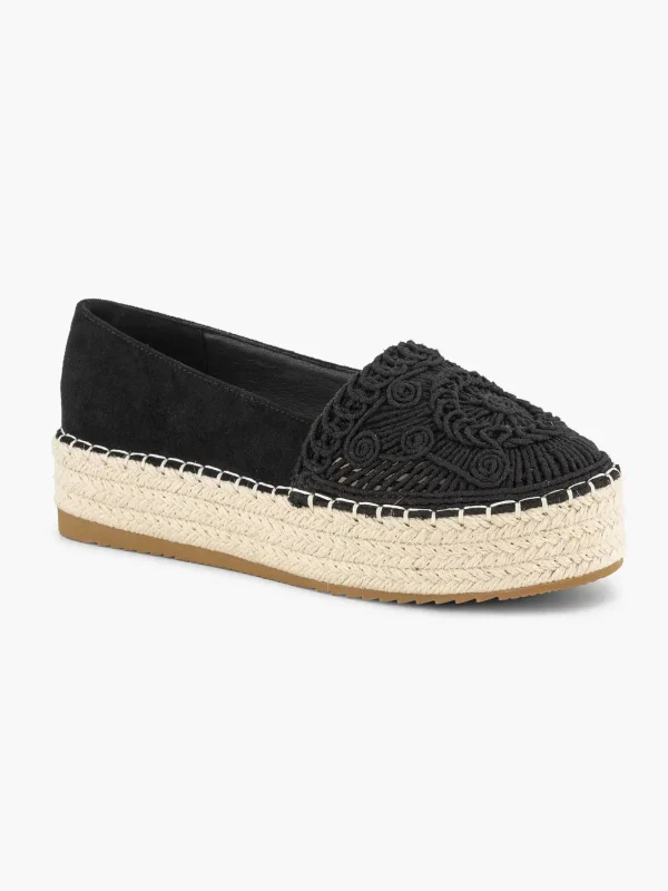 Dames Graceland Zwarte Espadrille