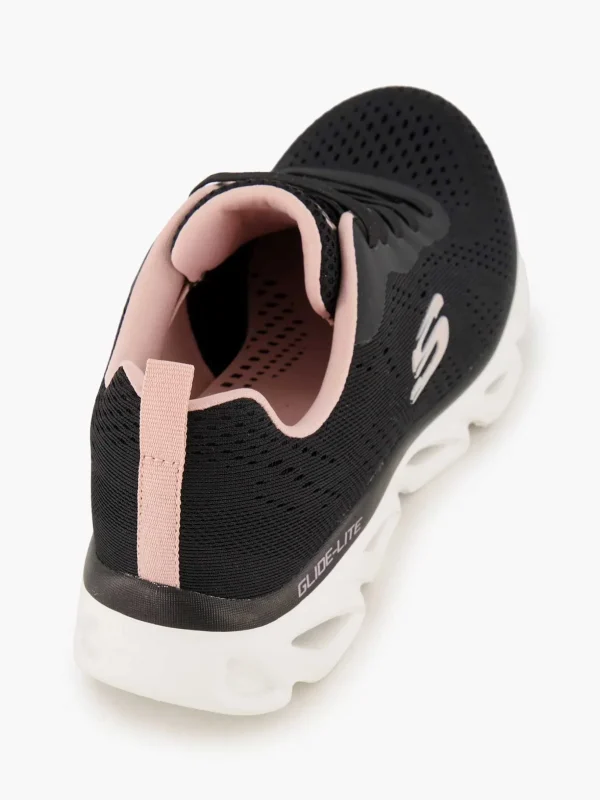 Dames Skechers Zwarte Glide - Lite - Back Slide