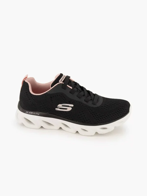 Dames Skechers Zwarte Glide - Lite - Back Slide