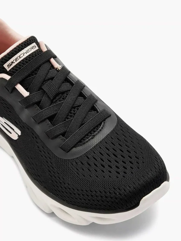 Dames Skechers Zwarte Glide - Lite - Back Slide