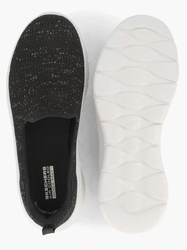 Dames Skechers Zwarte Go Walk Flex - Flashing Stars