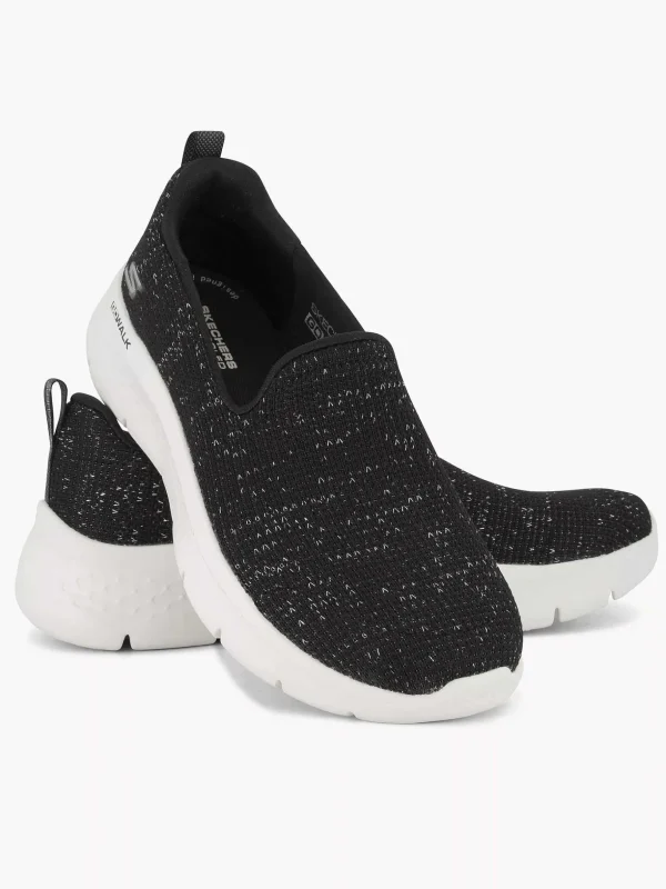 Dames Skechers Zwarte Go Walk Flex - Flashing Stars