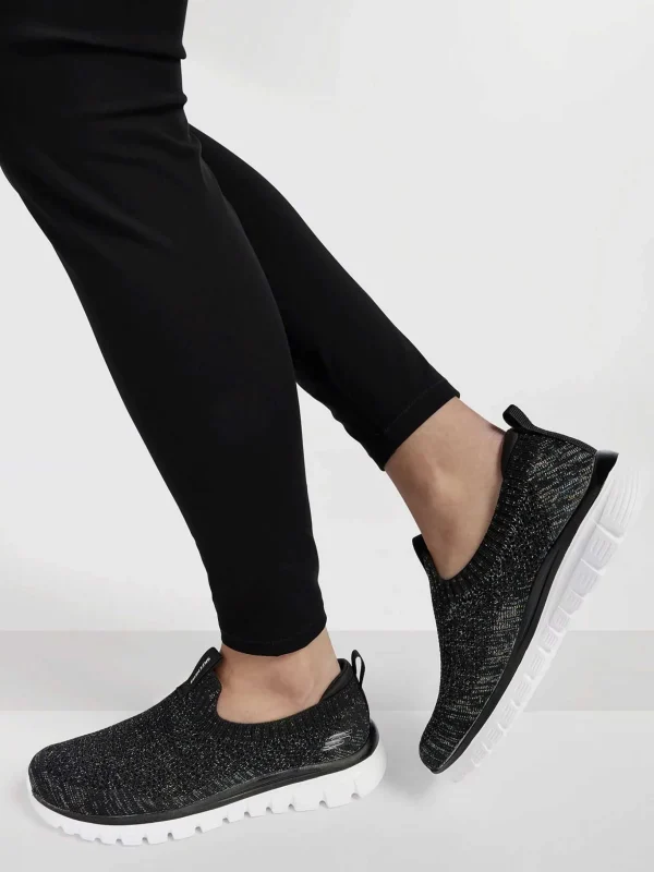 Dames Skechers Zwarte Graceful 2.0 - Style Vip