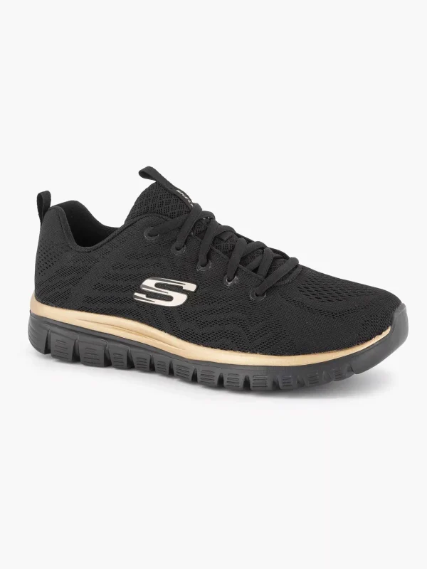 Dames Skechers Zwarte Graceful - Get Connected